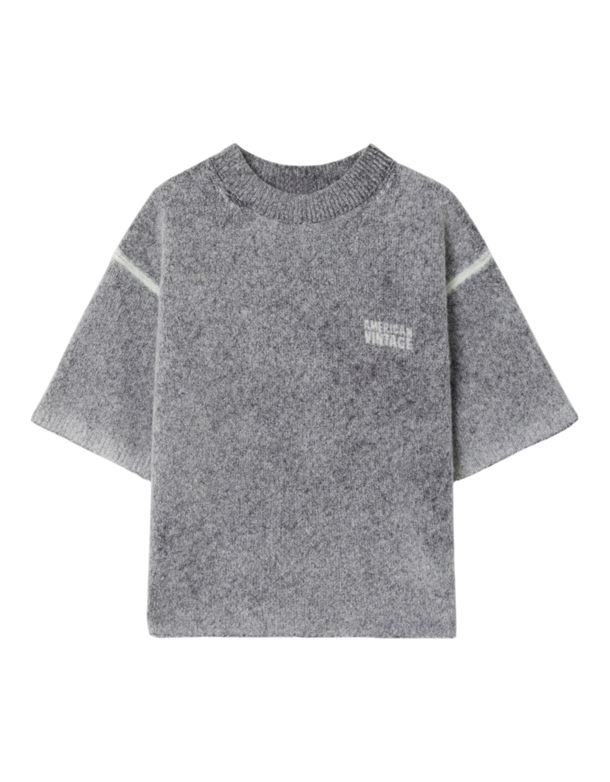 Damsville Kurzarm-Pullover CARBONE PRINT Bild 1