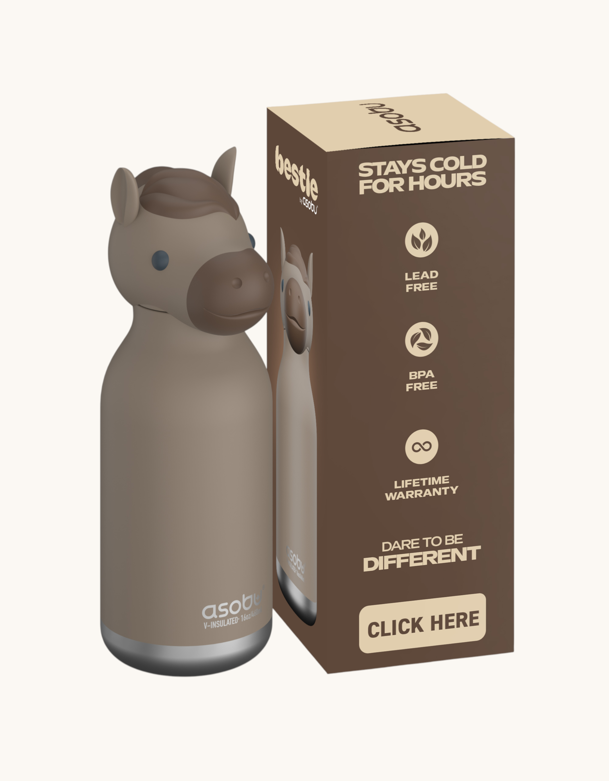 Pferde Trinkflasche Pferd Bild 1