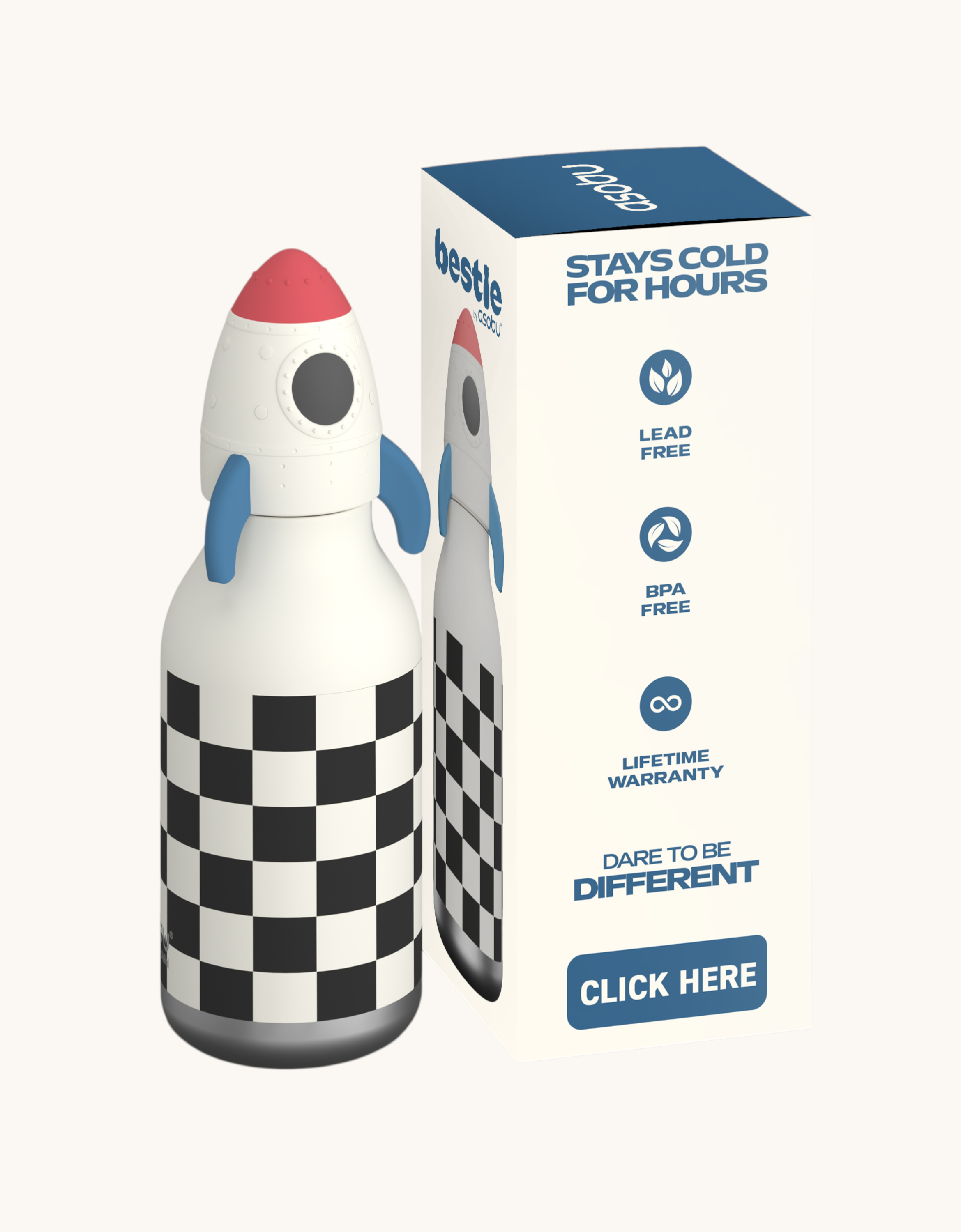 Raketen Trinkflasche Rakete Bild 1