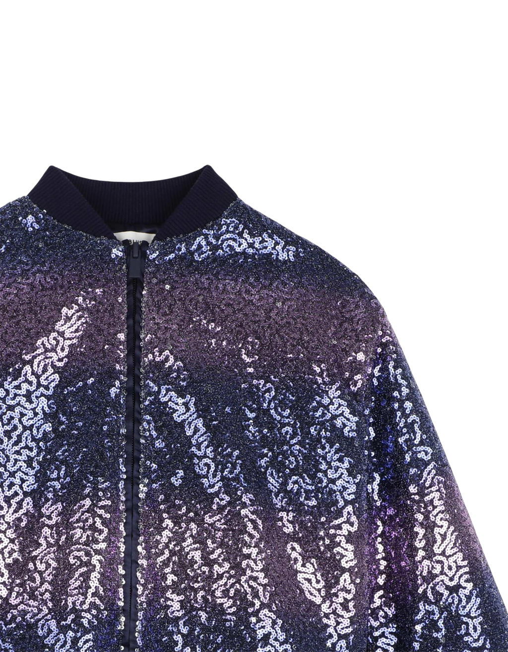 Jacke mit Paillettenverzierung 85T Marine Bild 3
