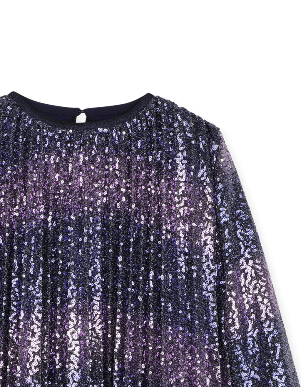 Plisseekleid 85T Marine Bild 3