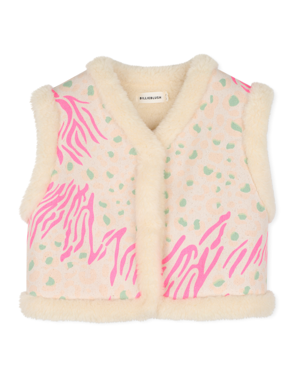 Ärmellose Jacke 22A Hell Beige Bild 1