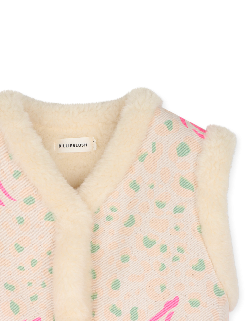Ärmellose Jacke 22A Hell Beige Bild 3