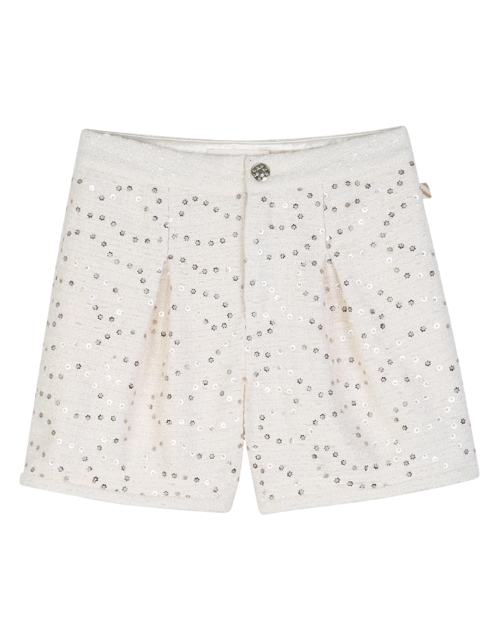 Tweed Shorts 121 Elfenbein Bild 1