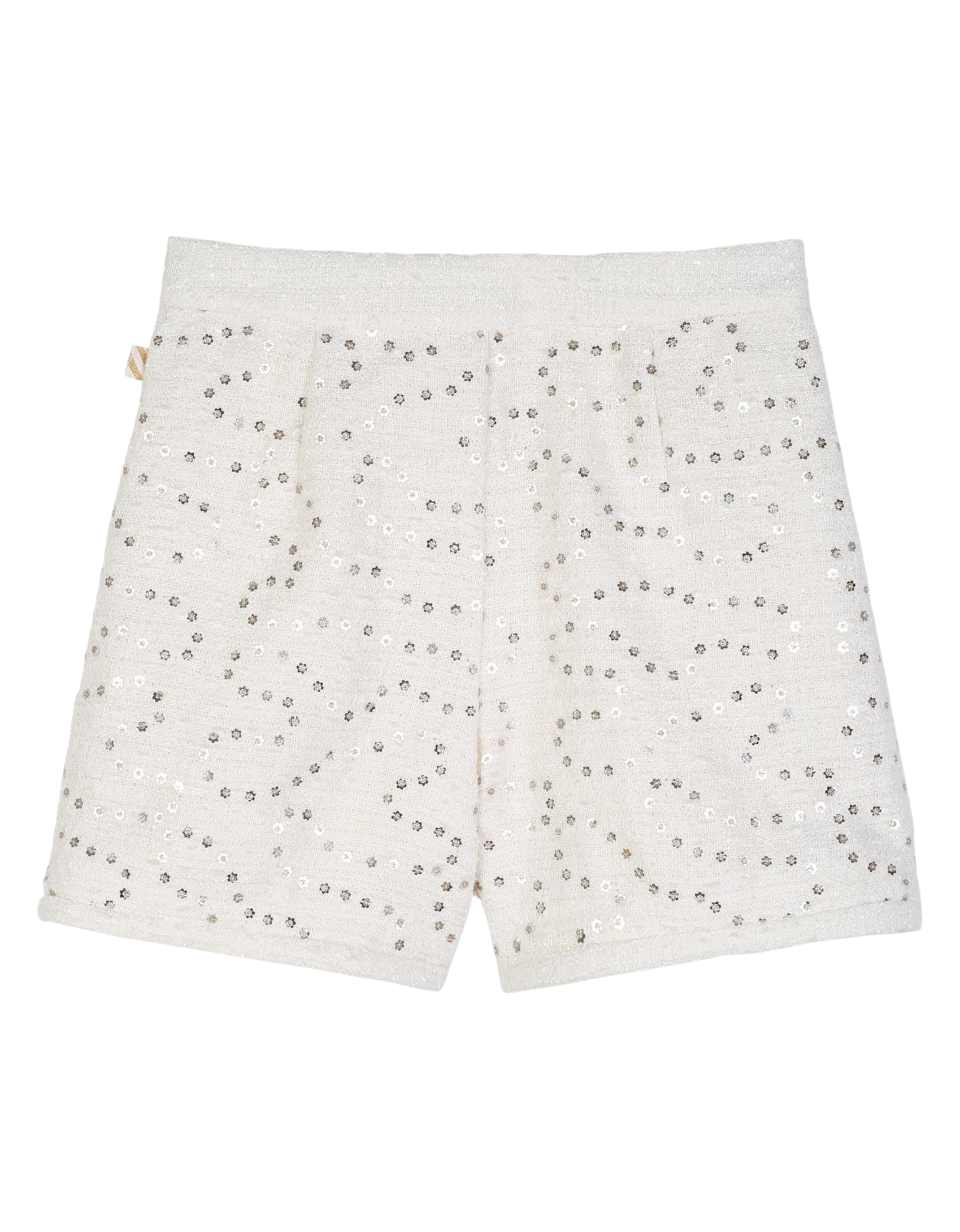 Tweed Shorts 121 Elfenbein Bild 2