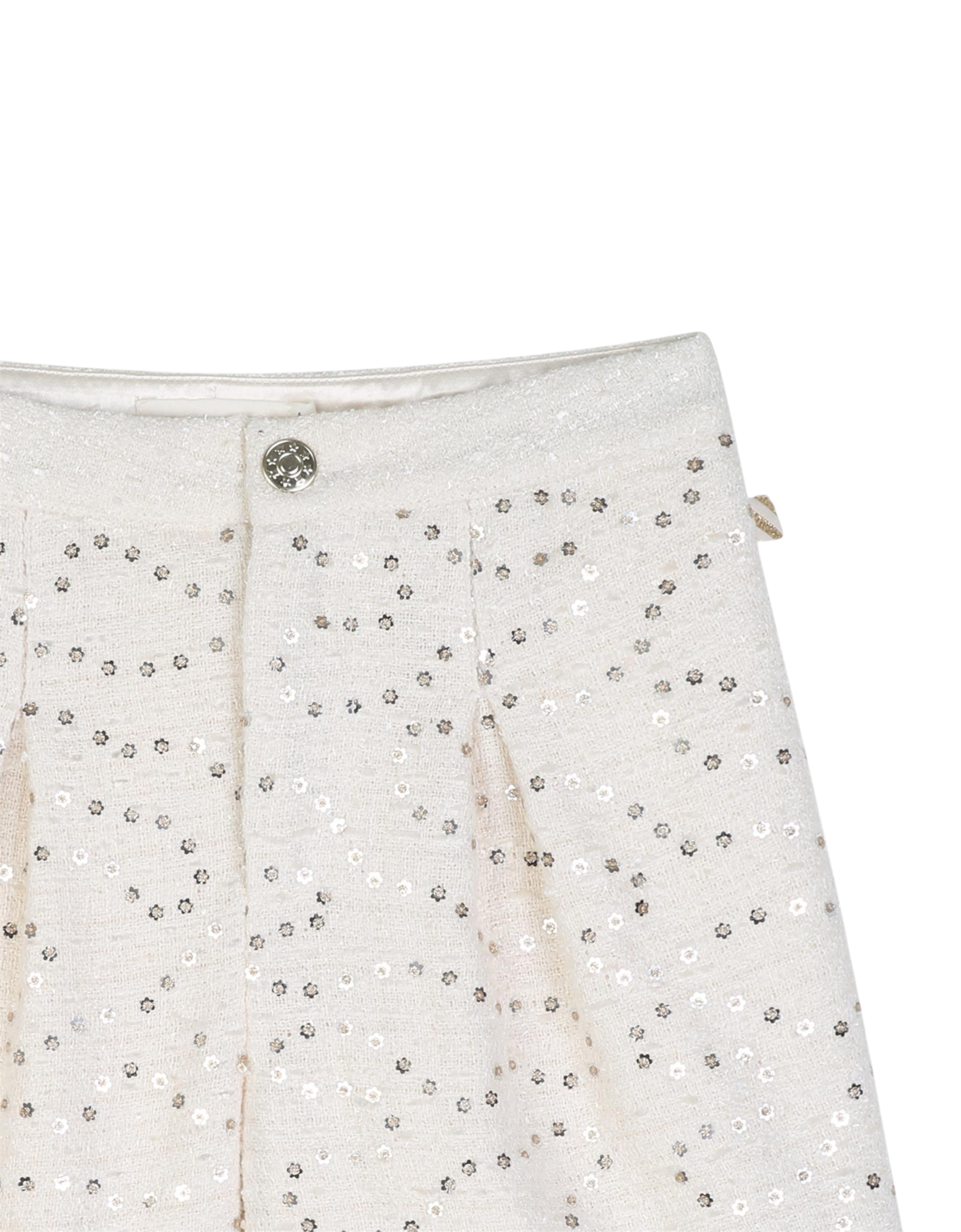 Tweed Shorts 121 Elfenbein Bild 3