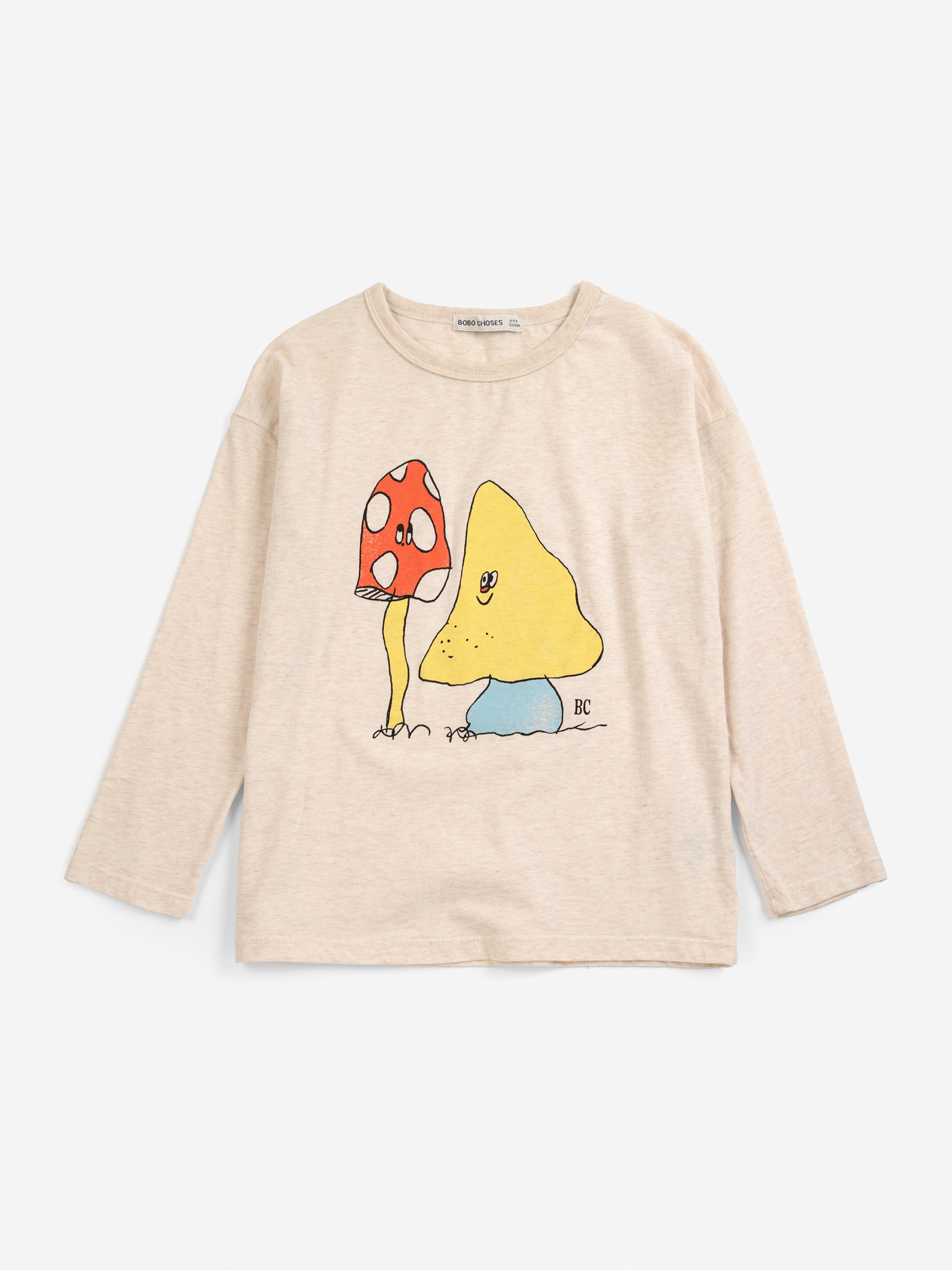 Mush Monster Langarmshirt beige Bild 1