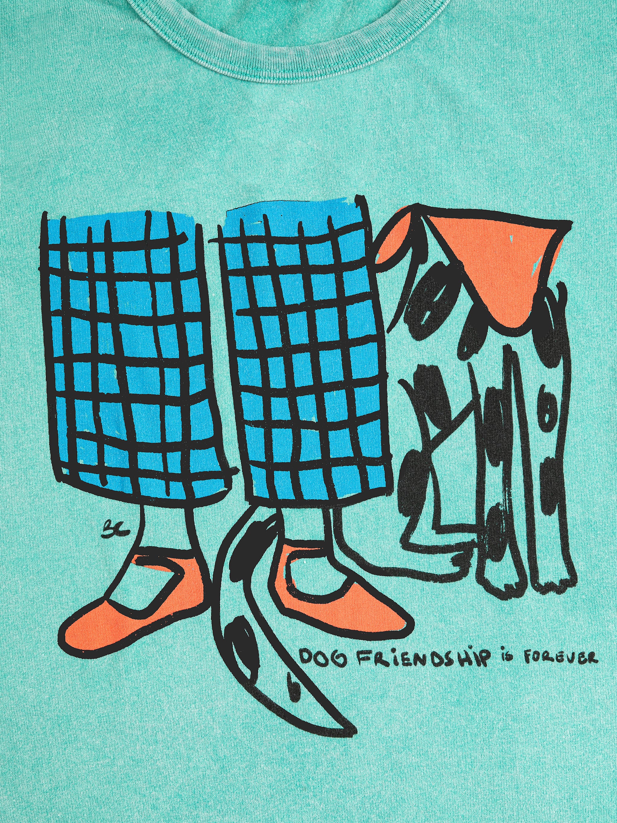 Dog Friendship T-Shirt green Bild 2