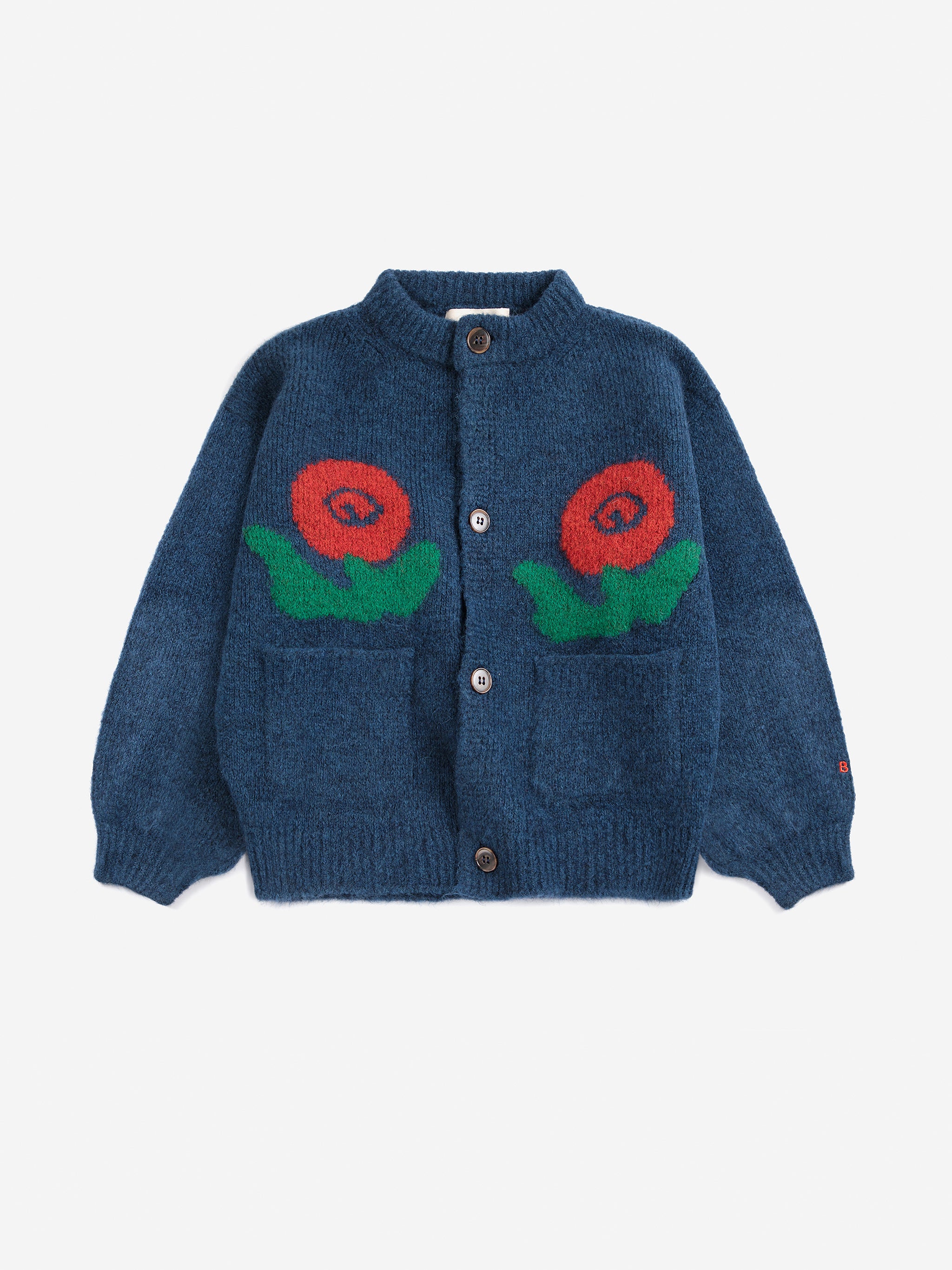 Stamp Bloom Strickjacke blue Bild 1