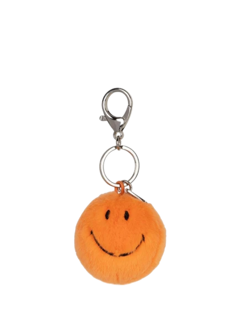 Smiley Keychain Fuzzy orange Bild 1