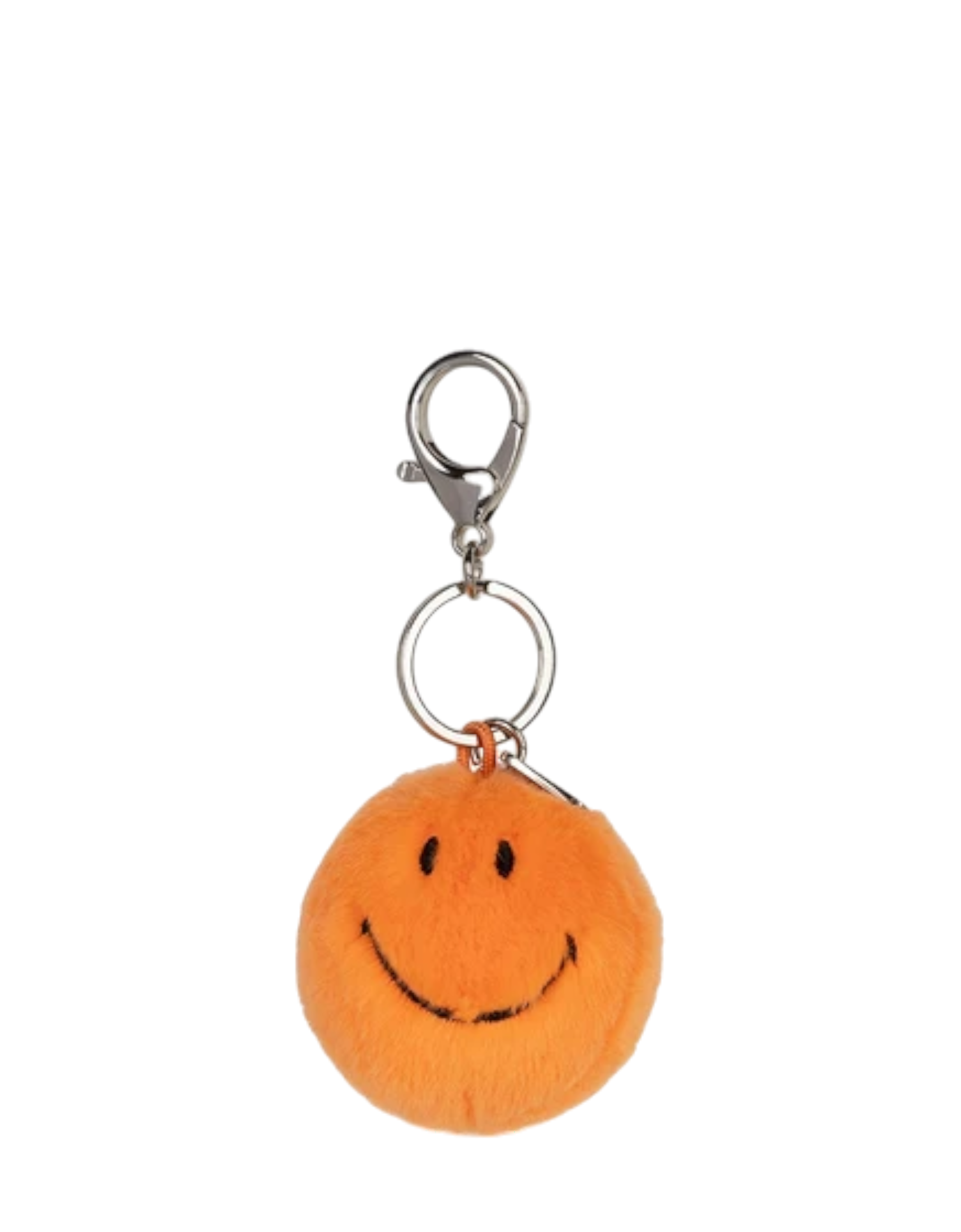 Smiley Keychain Fuzzy orange Bild 1