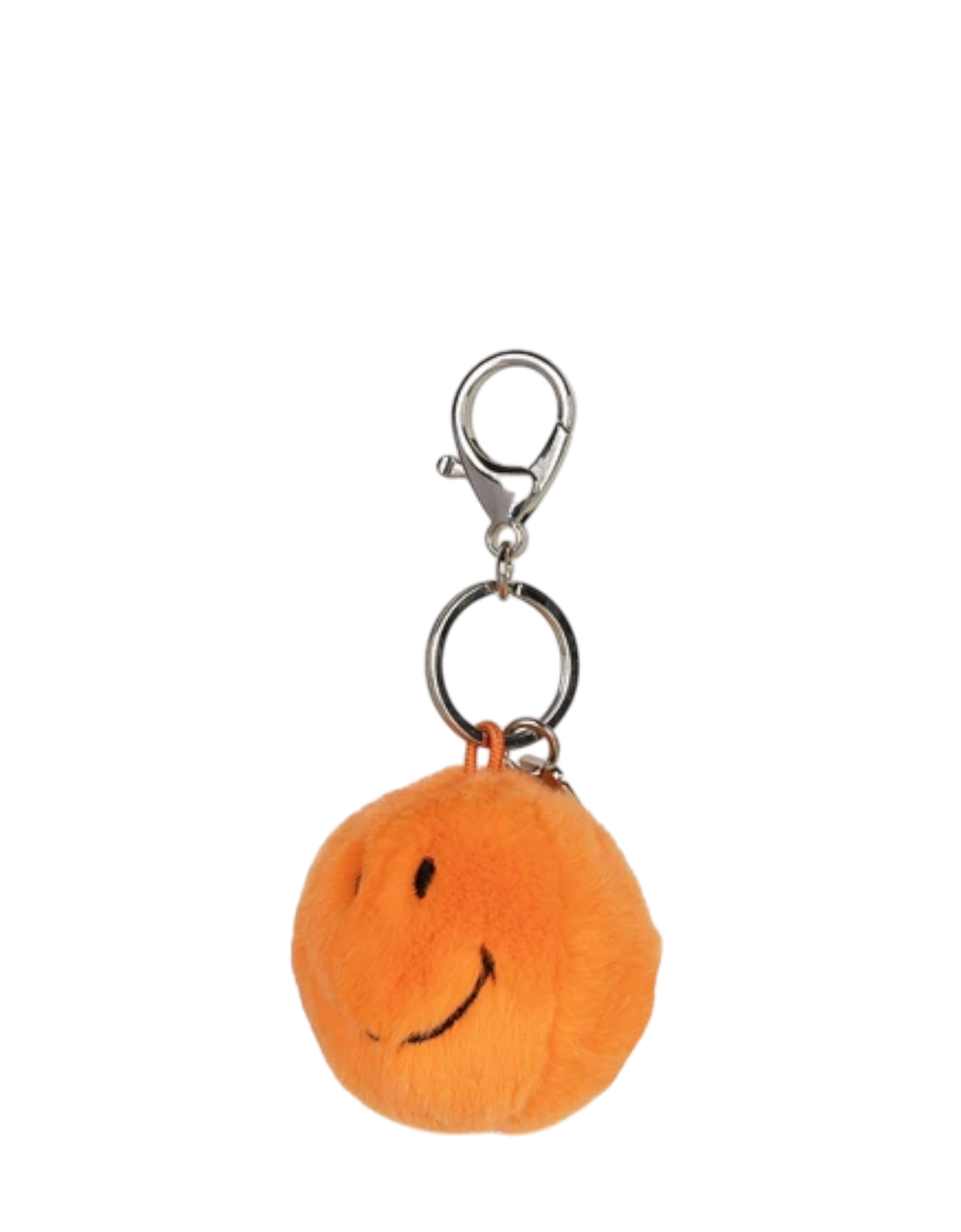 Smiley Keychain Fuzzy orange Bild 2