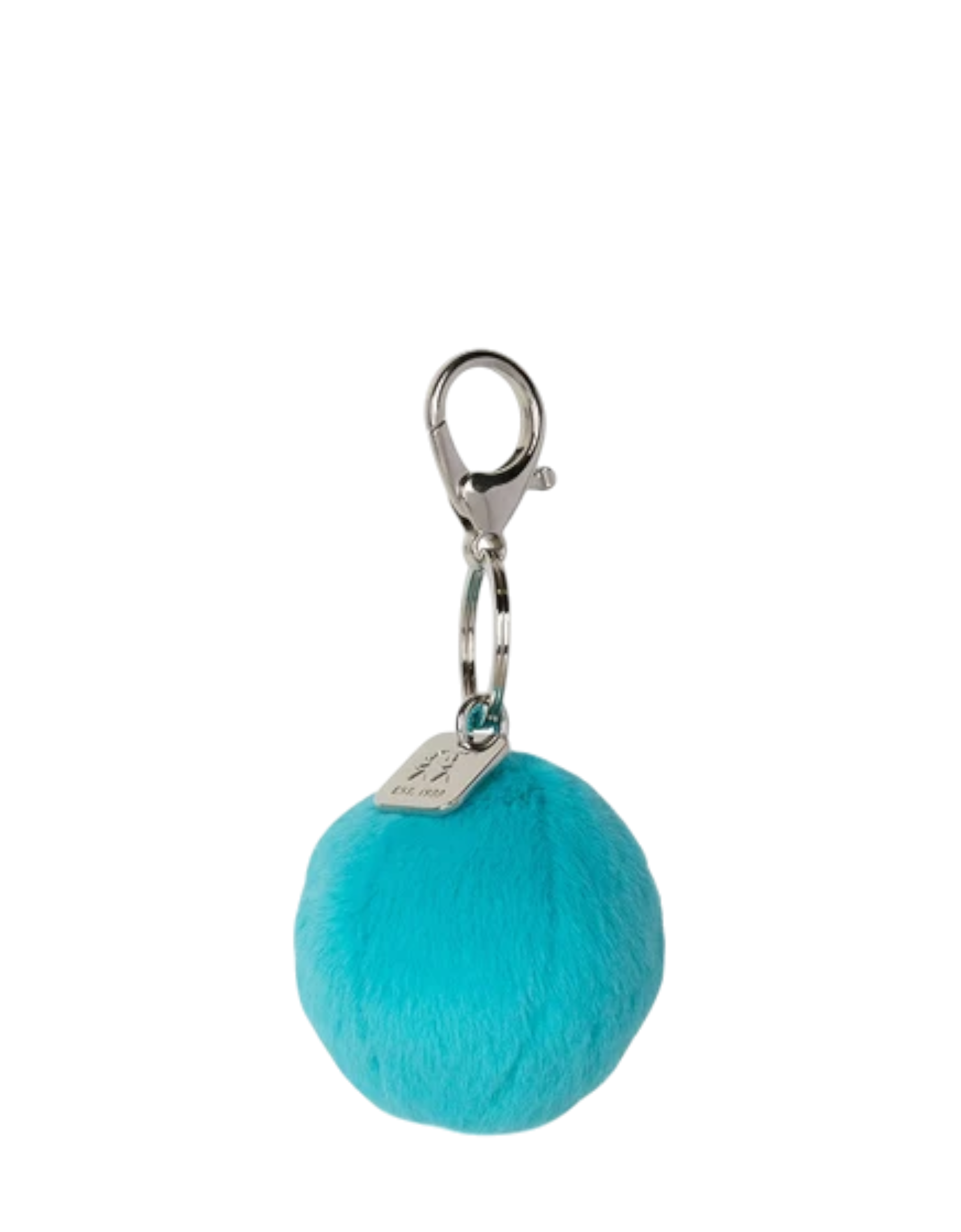 Smiley Keychain Fuzzy teal Bild 3