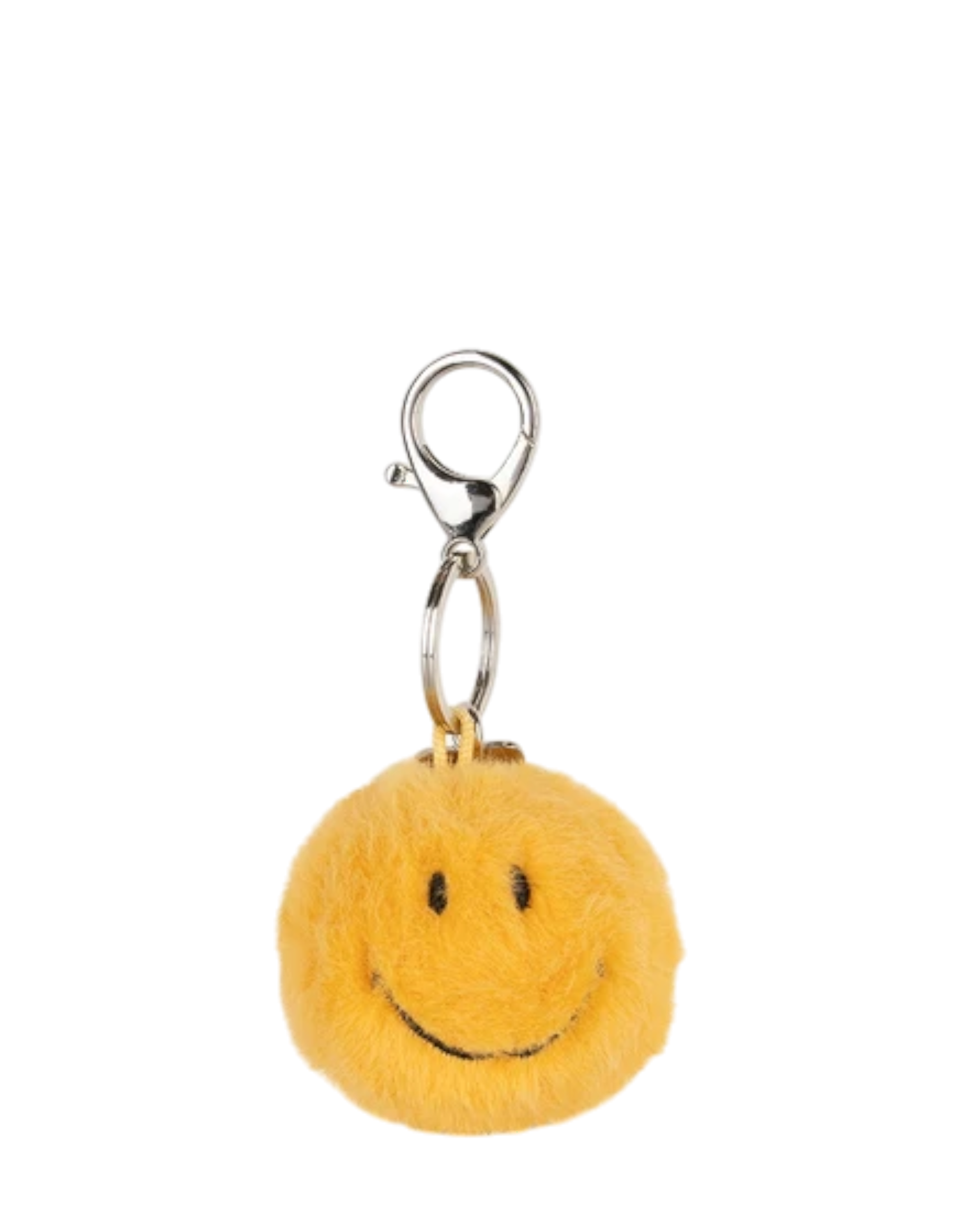 Smiley Keychain Fuzzy yellow Bild 1