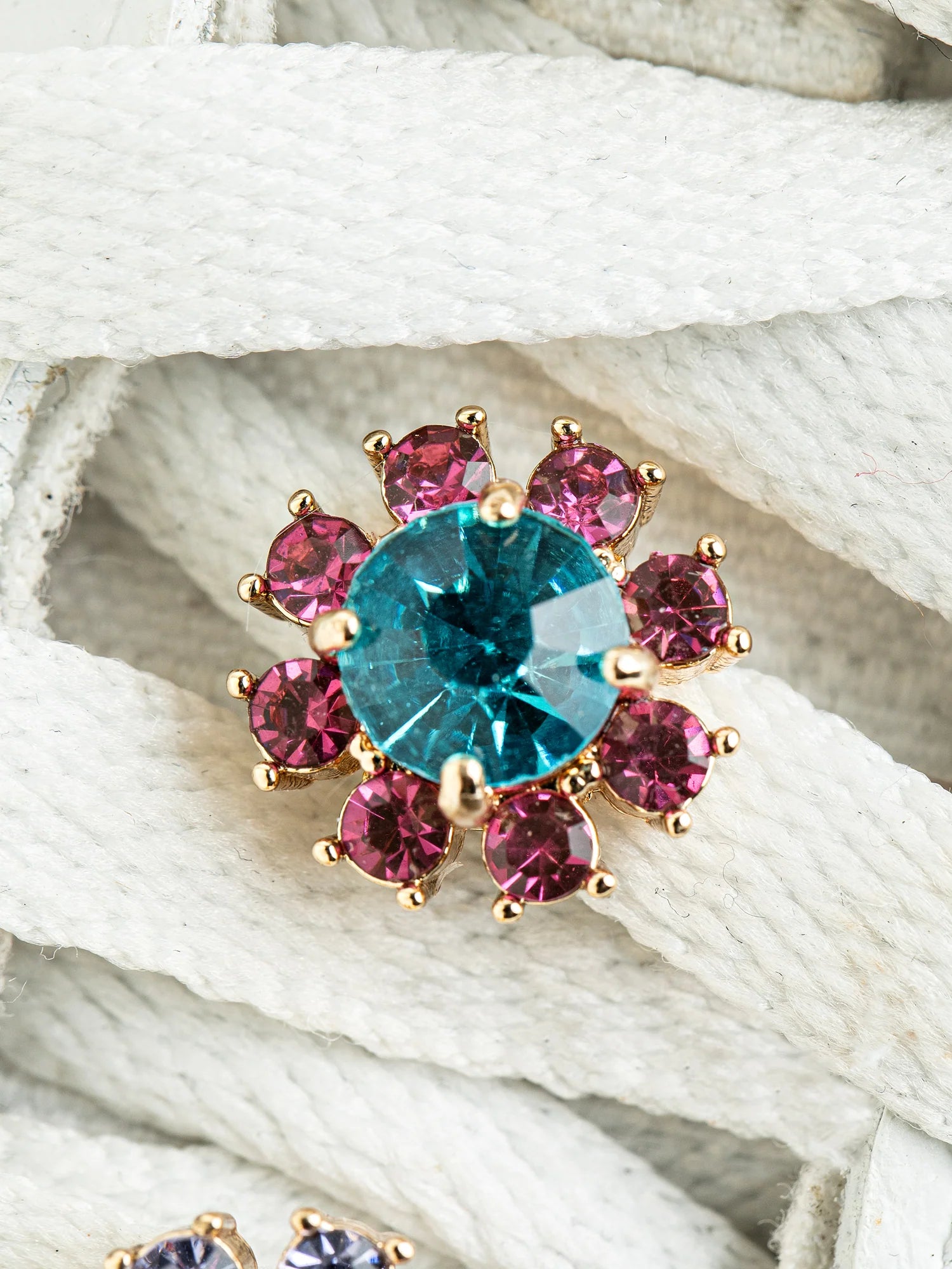 Flower Dubrae pink/blau Bild 1