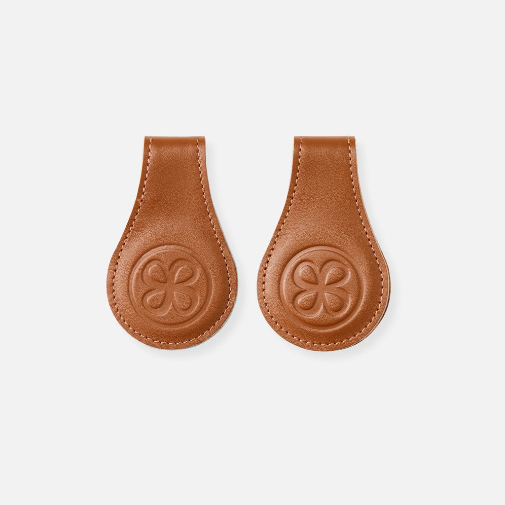 Leder Clips Brown Bild 1