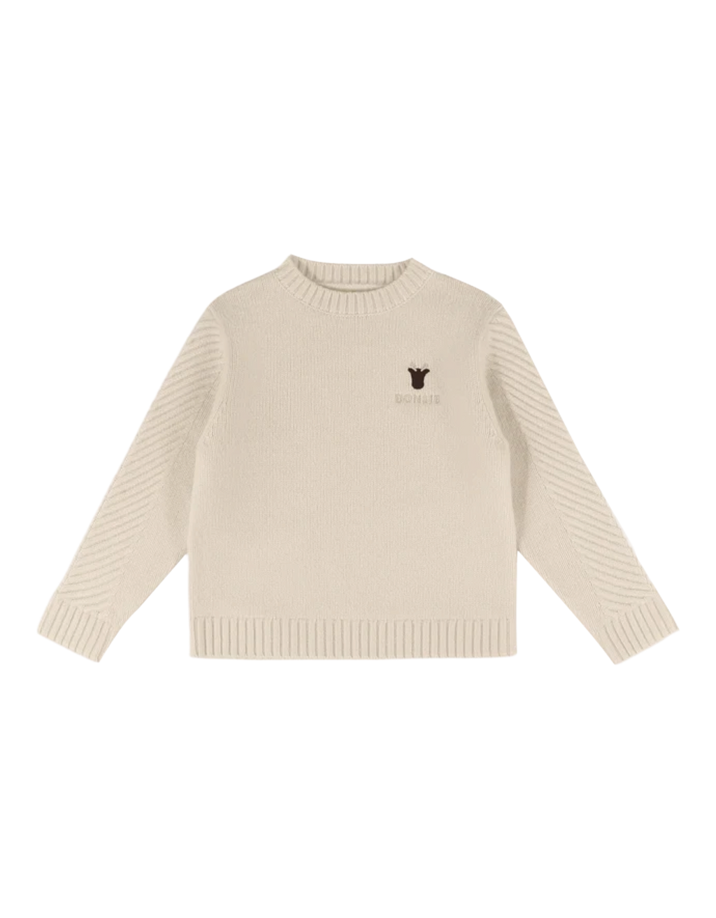 Elch Merino Wollpullover Off White Bild 1