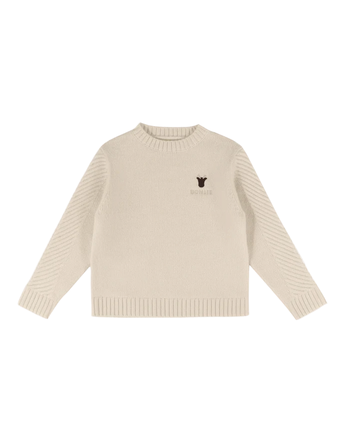 Elch Merino Wollpullover Off White Bild 1