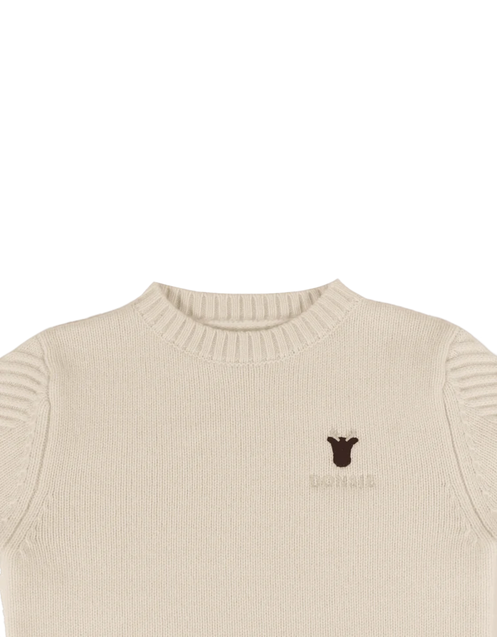Elch Merino Wollpullover Off White Bild 3