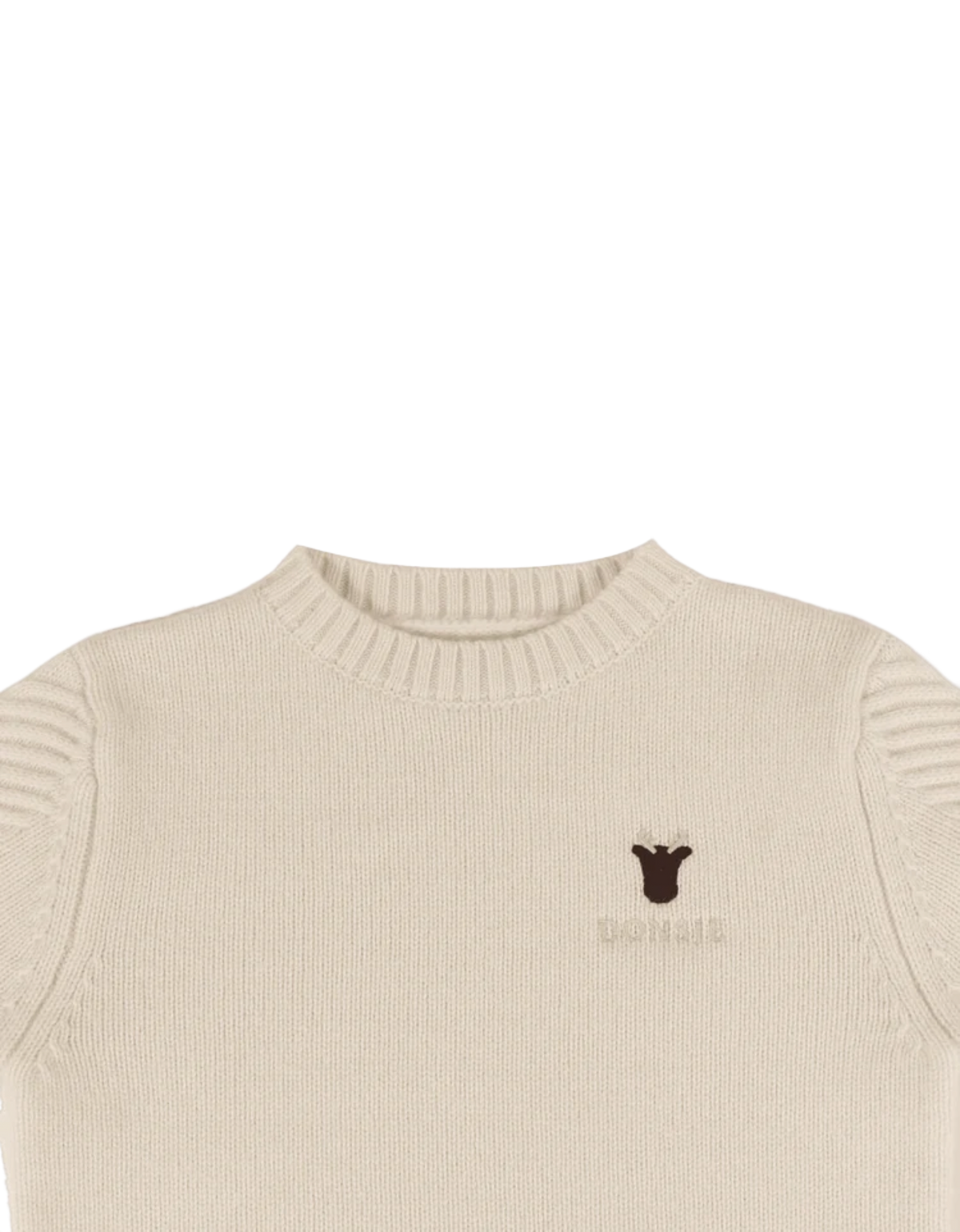 Elch Merino Wollpullover Off White Bild 3