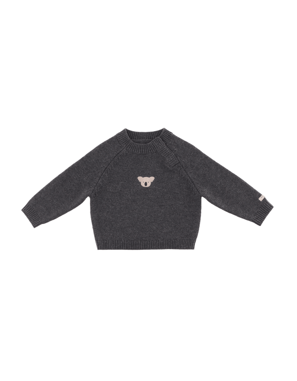Sibbe Merino Wolle Pullover grey melange 00146 Bild 1