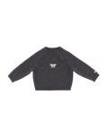 Sibbe Merino Wolle Pullover grey melange 00146 Bild 1