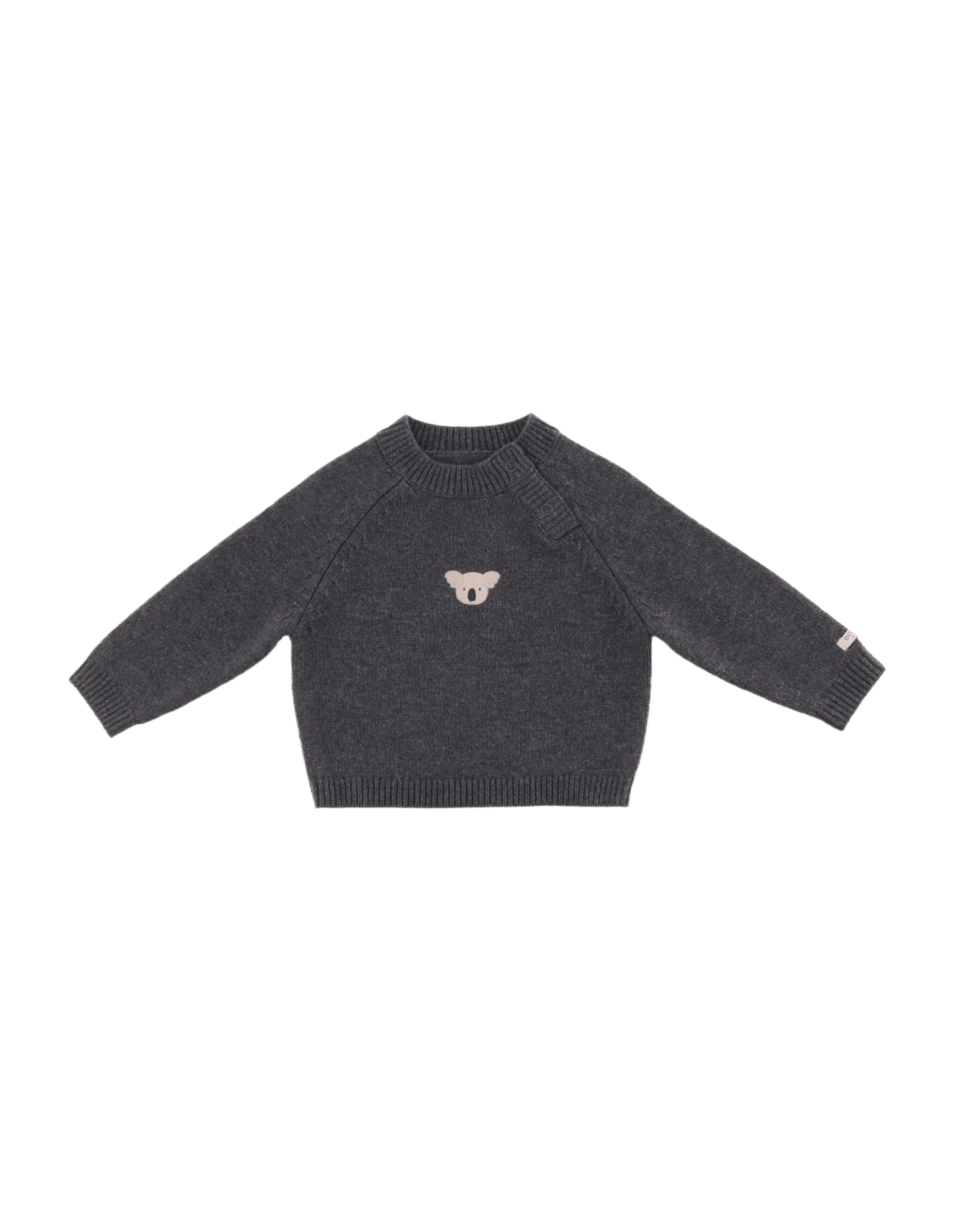Sibbe Merino Wolle Pullover grey melange 00146 Bild 1