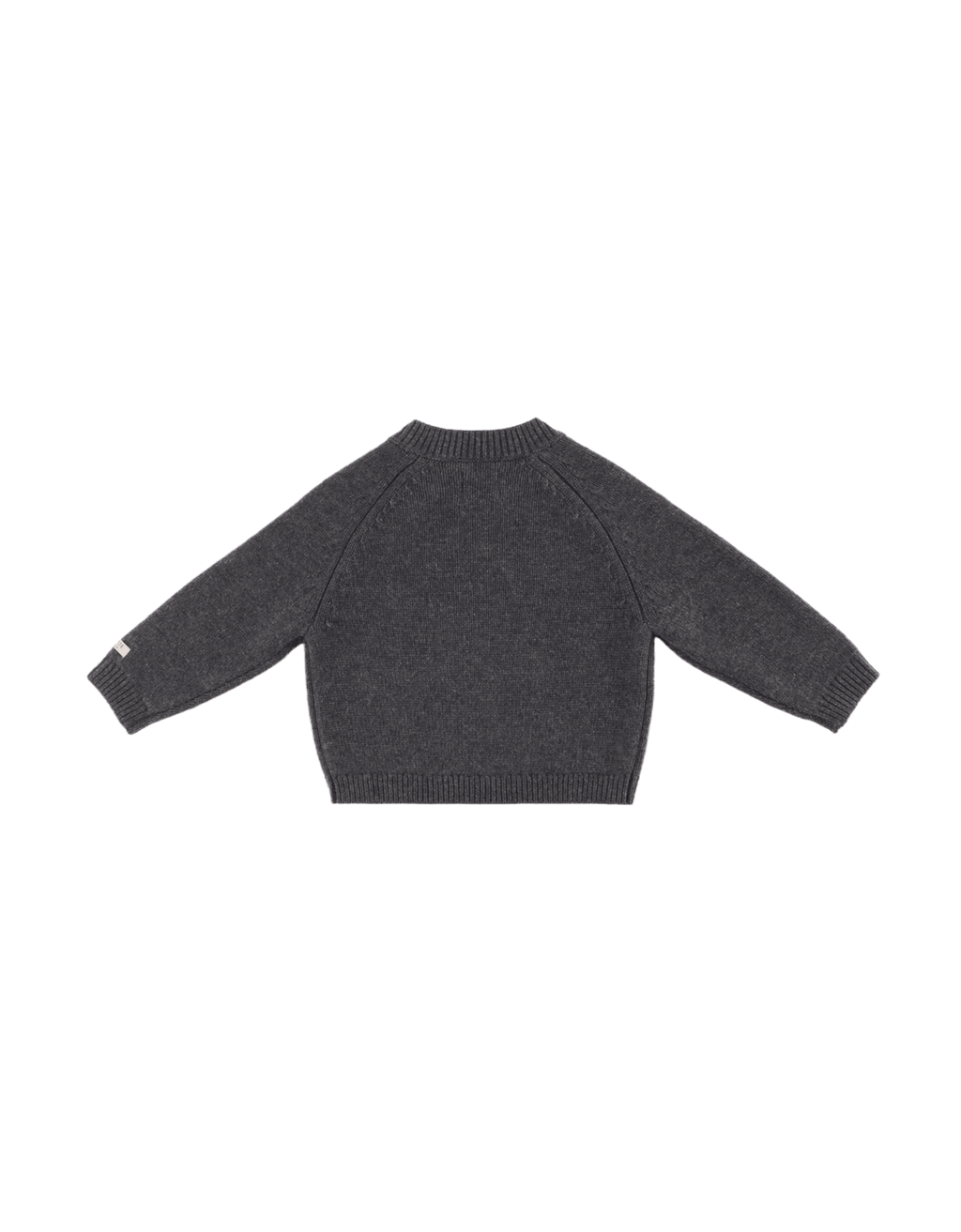 Sibbe Merino Wolle Pullover grey melange 00146 Bild 2