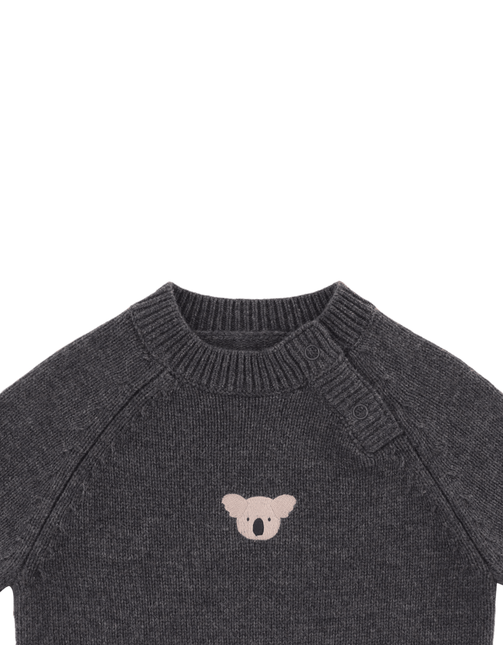 Sibbe Merino Wolle Pullover grey melange 00146 Bild 3