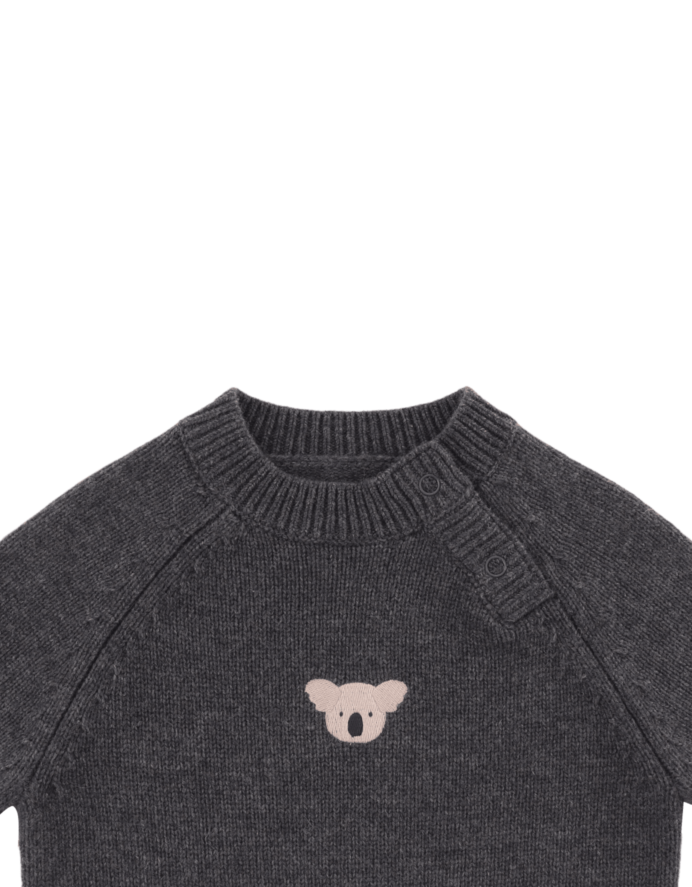 Sibbe Merino Wolle Pullover grey melange 00146 Bild 3