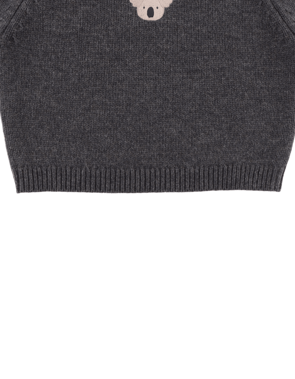 Sibbe Merino Wolle Pullover grey melange 00146 Bild 4