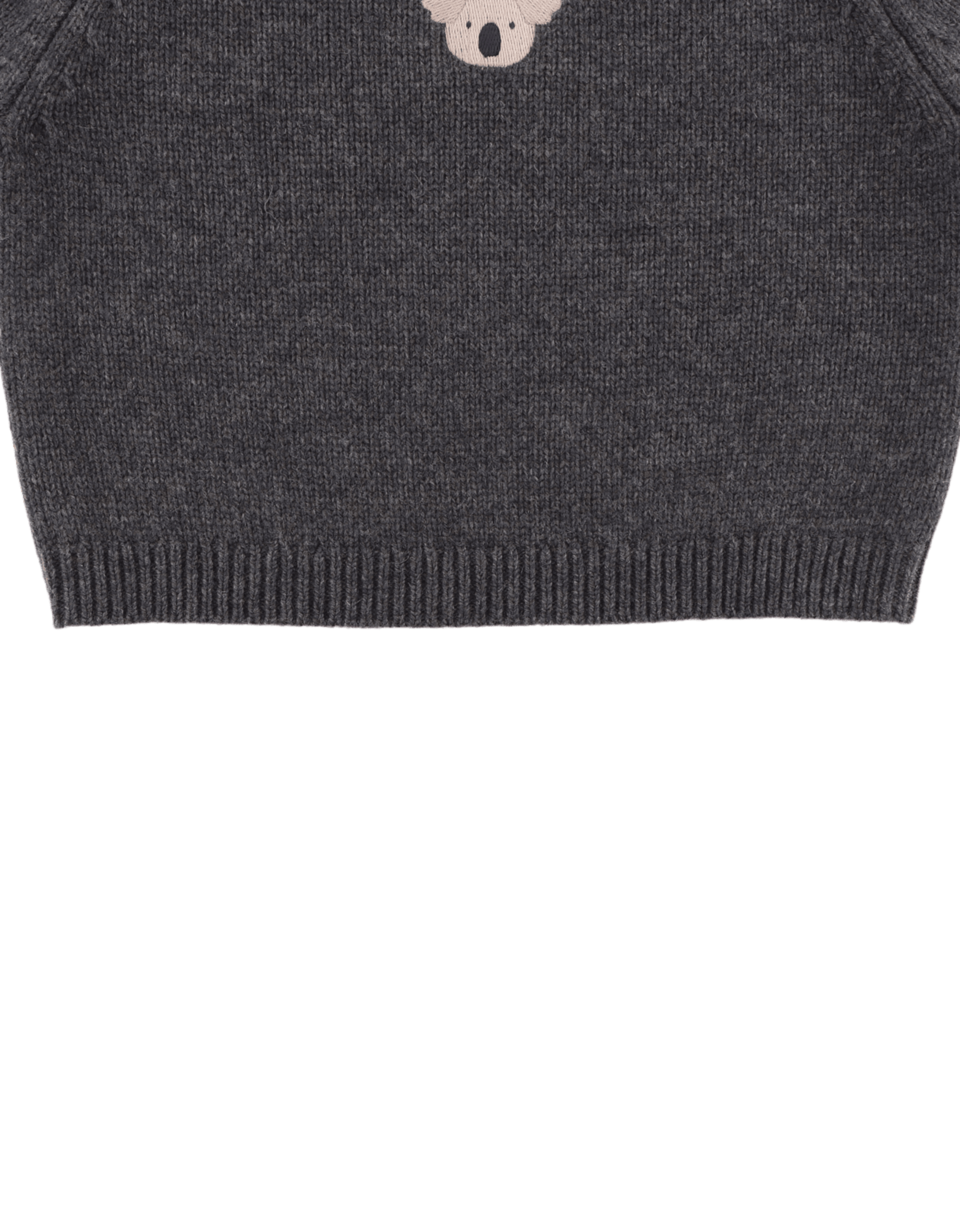 Sibbe Merino Wolle Pullover grey melange 00146 Bild 4