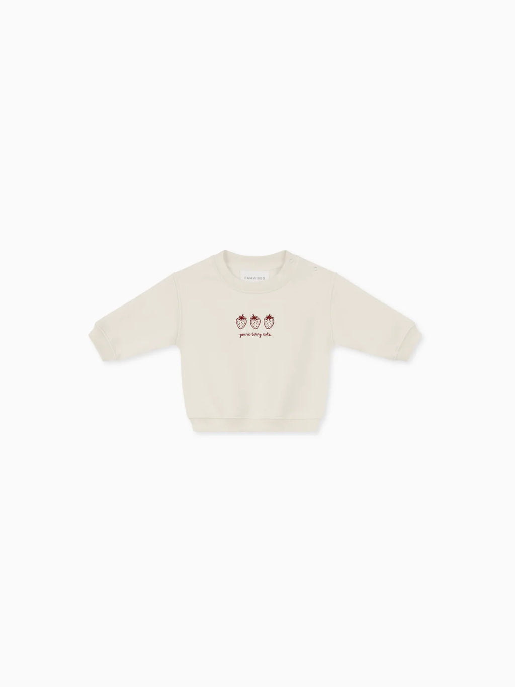 Berry Cute Sweatshirt beige/rot Bild 1