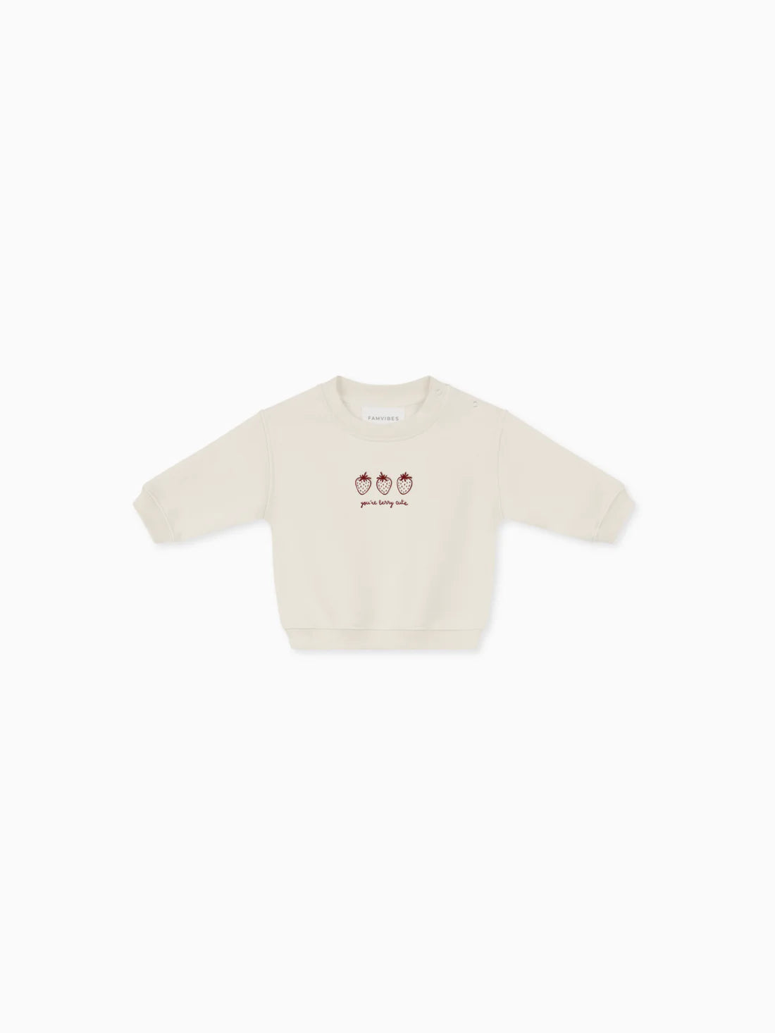 Berry Cute Sweatshirt beige/rot Bild 1