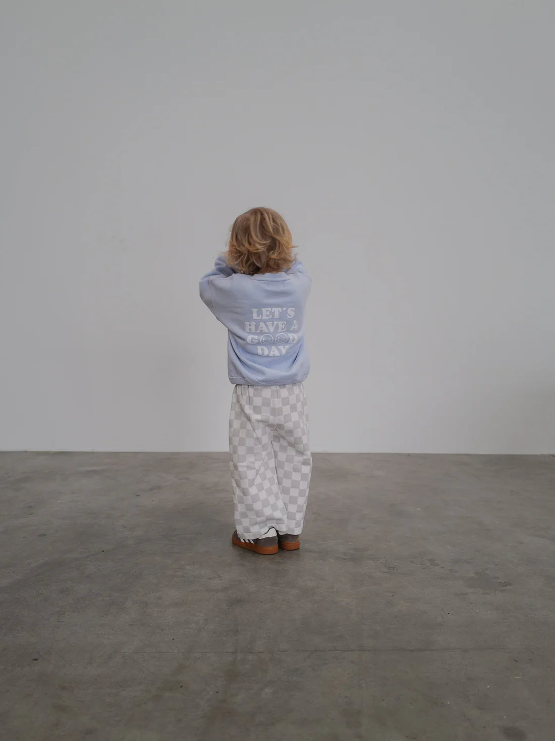 Checkered Hose milk/sand Bild 2