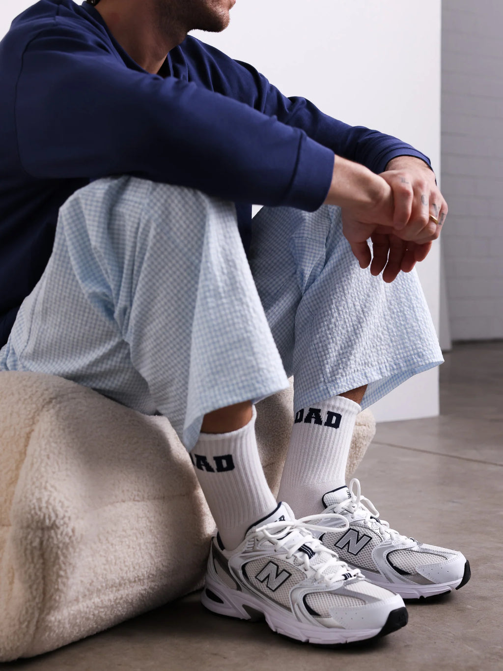 DAD Socken College weiß Bild 3