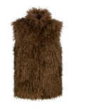 Fakefur Weste 122 truffle Bild 1