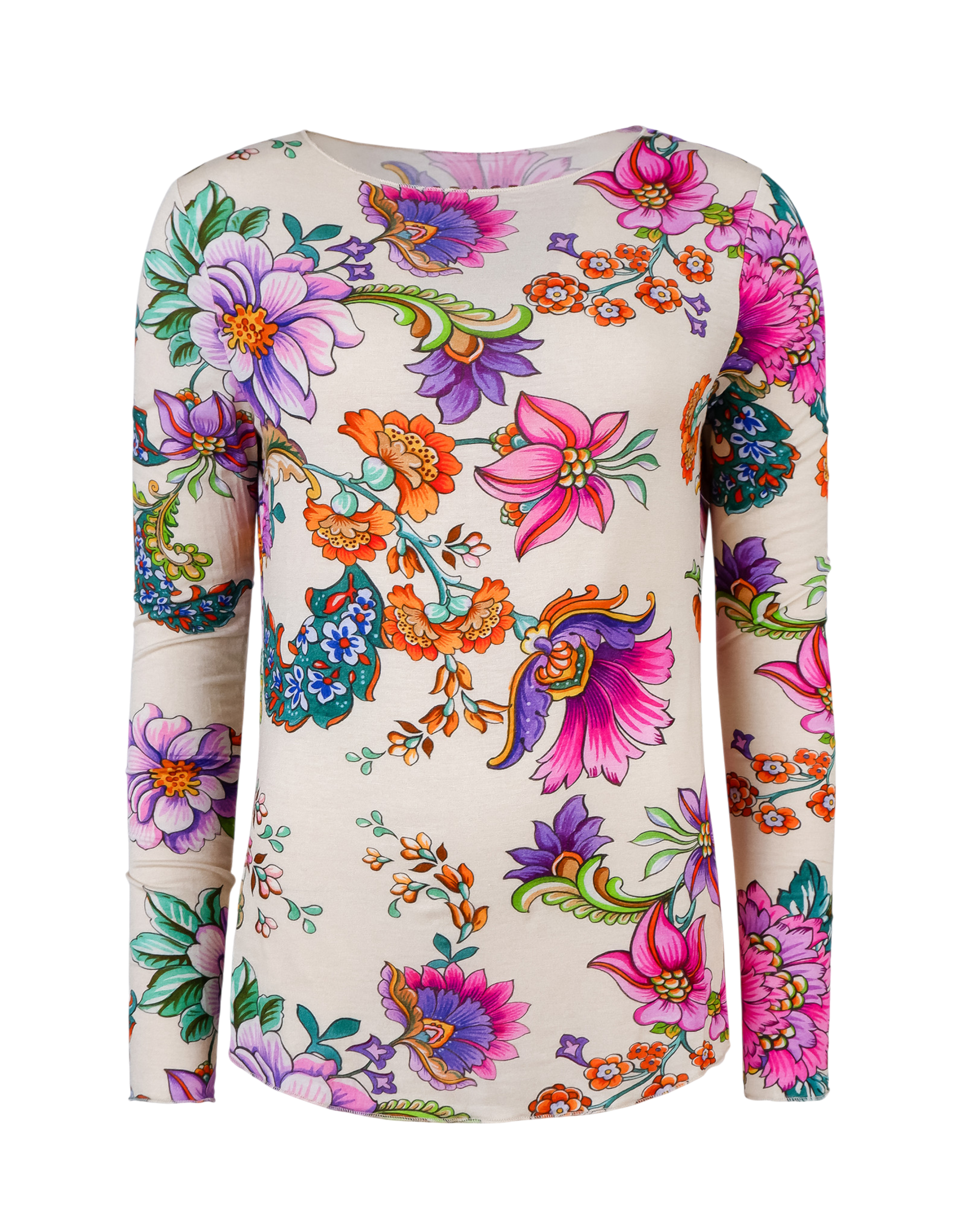 Flowers Langarmshirt 103 cream Bild 1