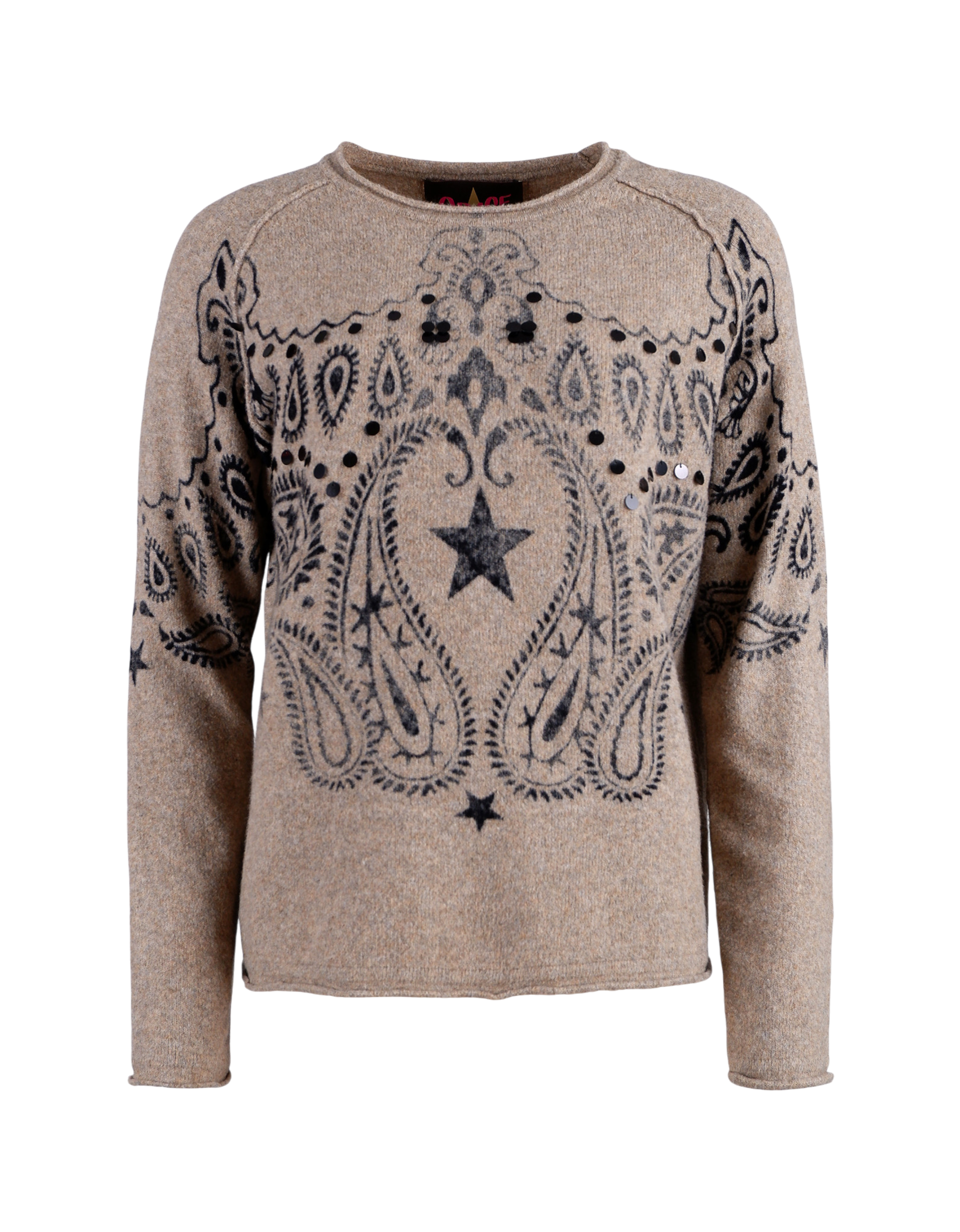 Paisley Pullover 116 taupe Bild 1