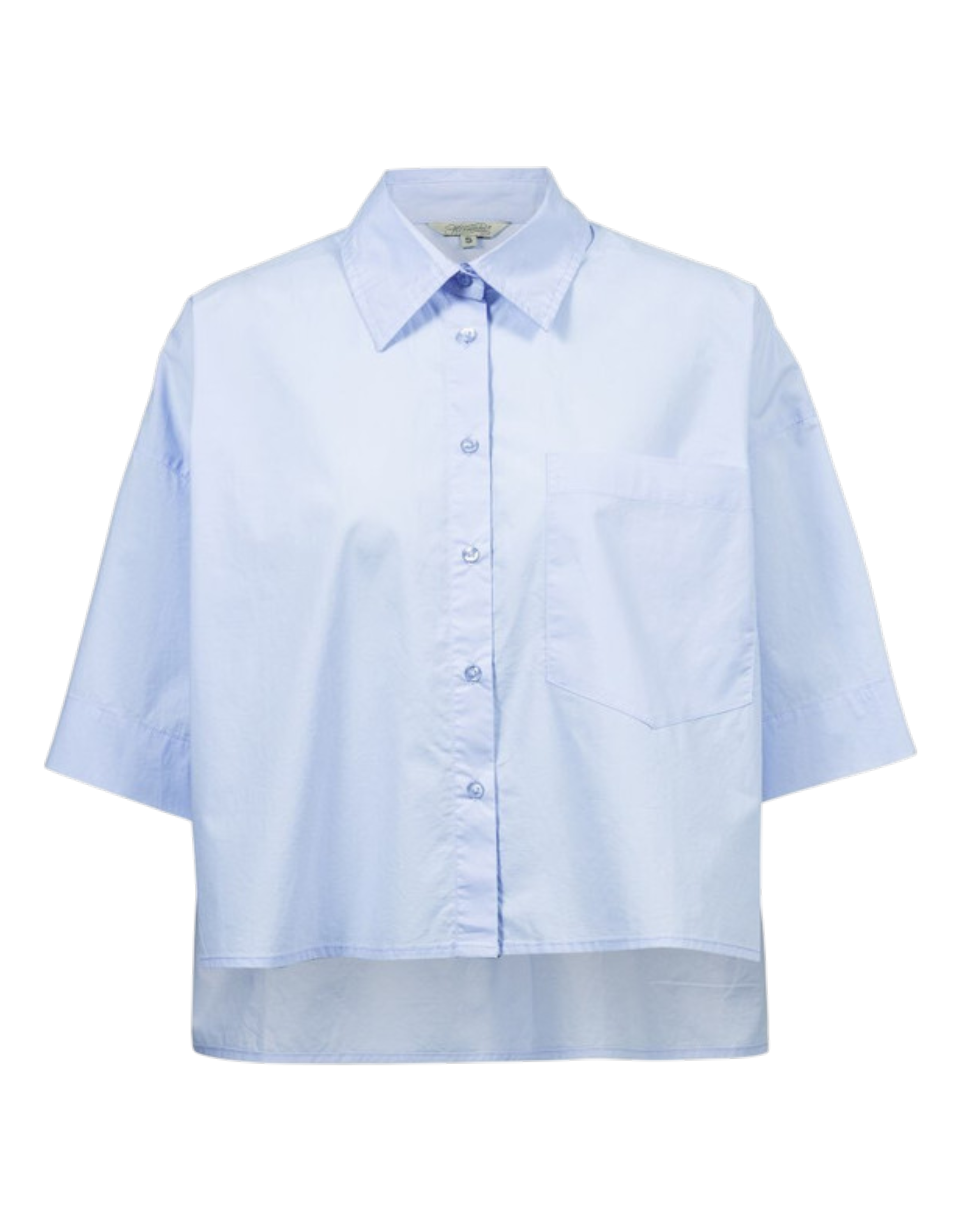Perlina Poplin Bluse sky Bild 1