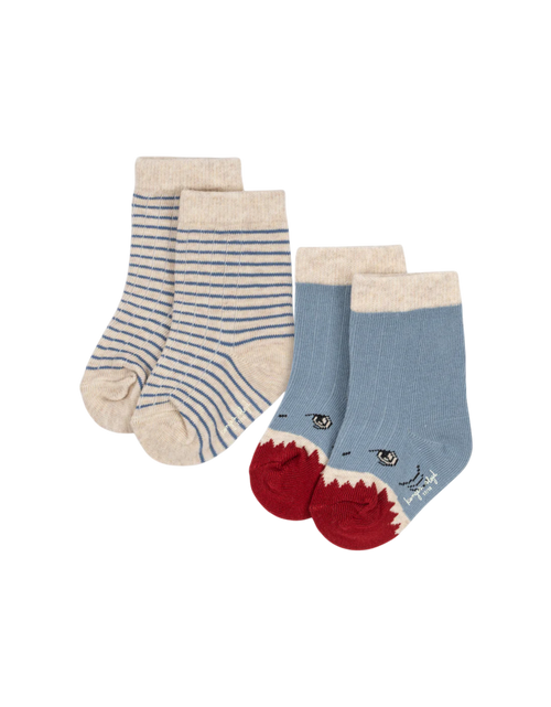 2-er Pack Hai Ripp-Socken shark Bild 1