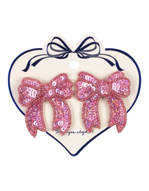 2-er Pack Pailletten-Haarspangen Rapture Rose Bild 1
