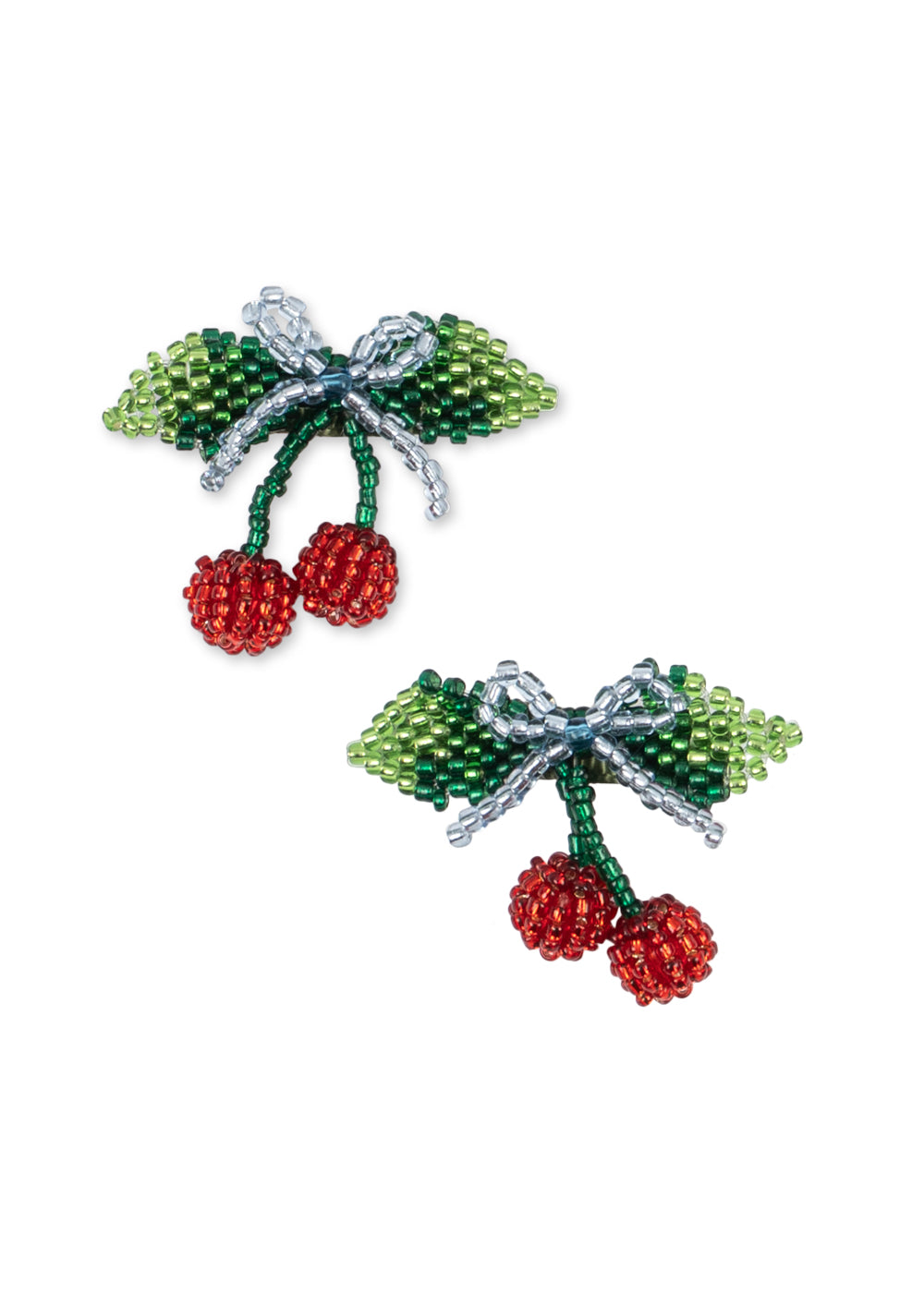2-er Pack Perlen-Haarspangen Cherry Bild 2