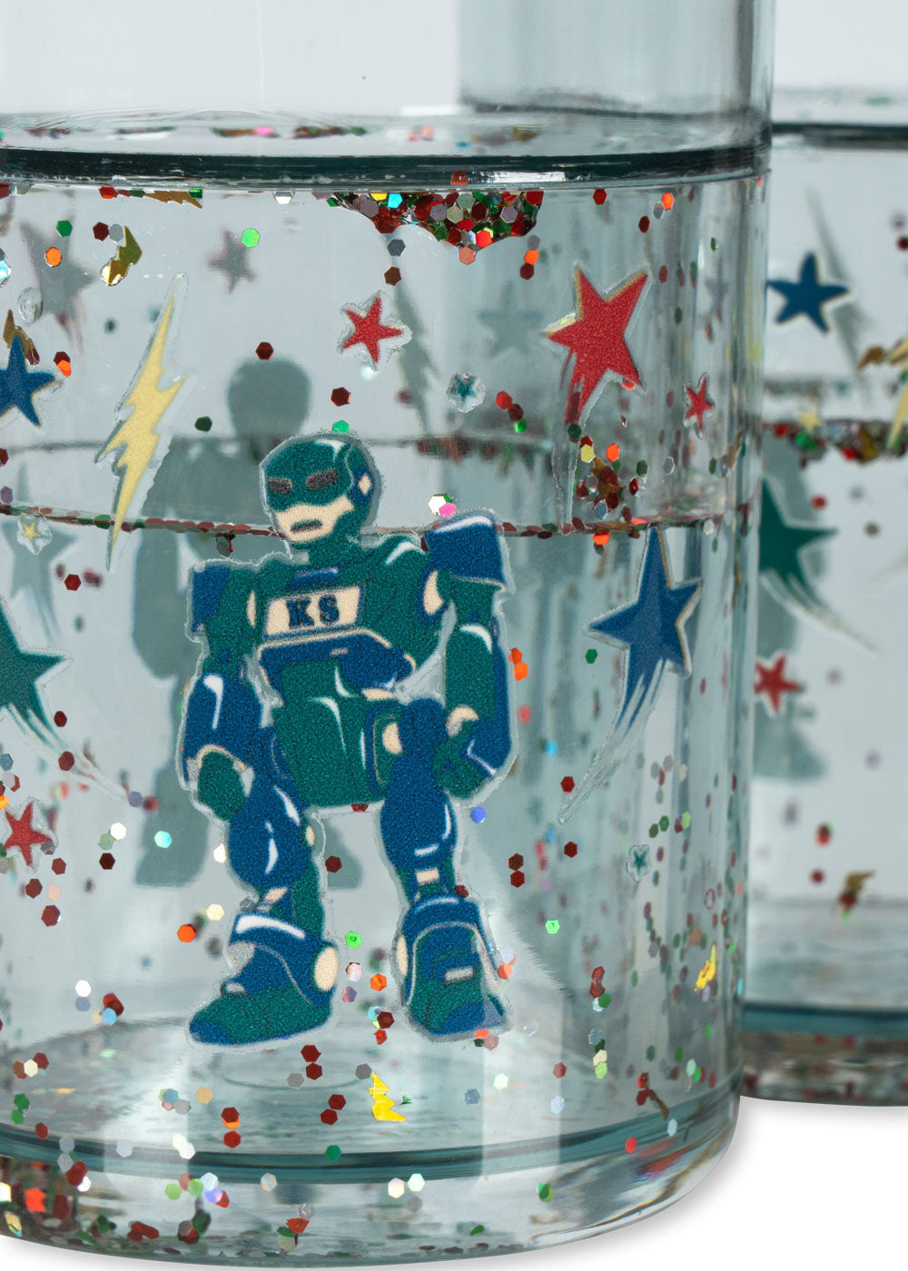 2er Pack Glitzerbecher Robot Bild 2