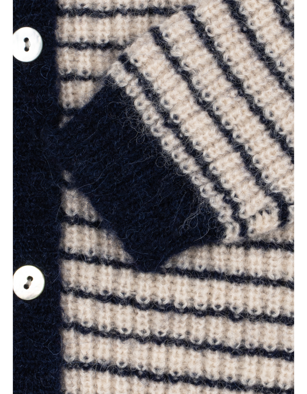 Barli Cardigan Navy Stripe Bild 5