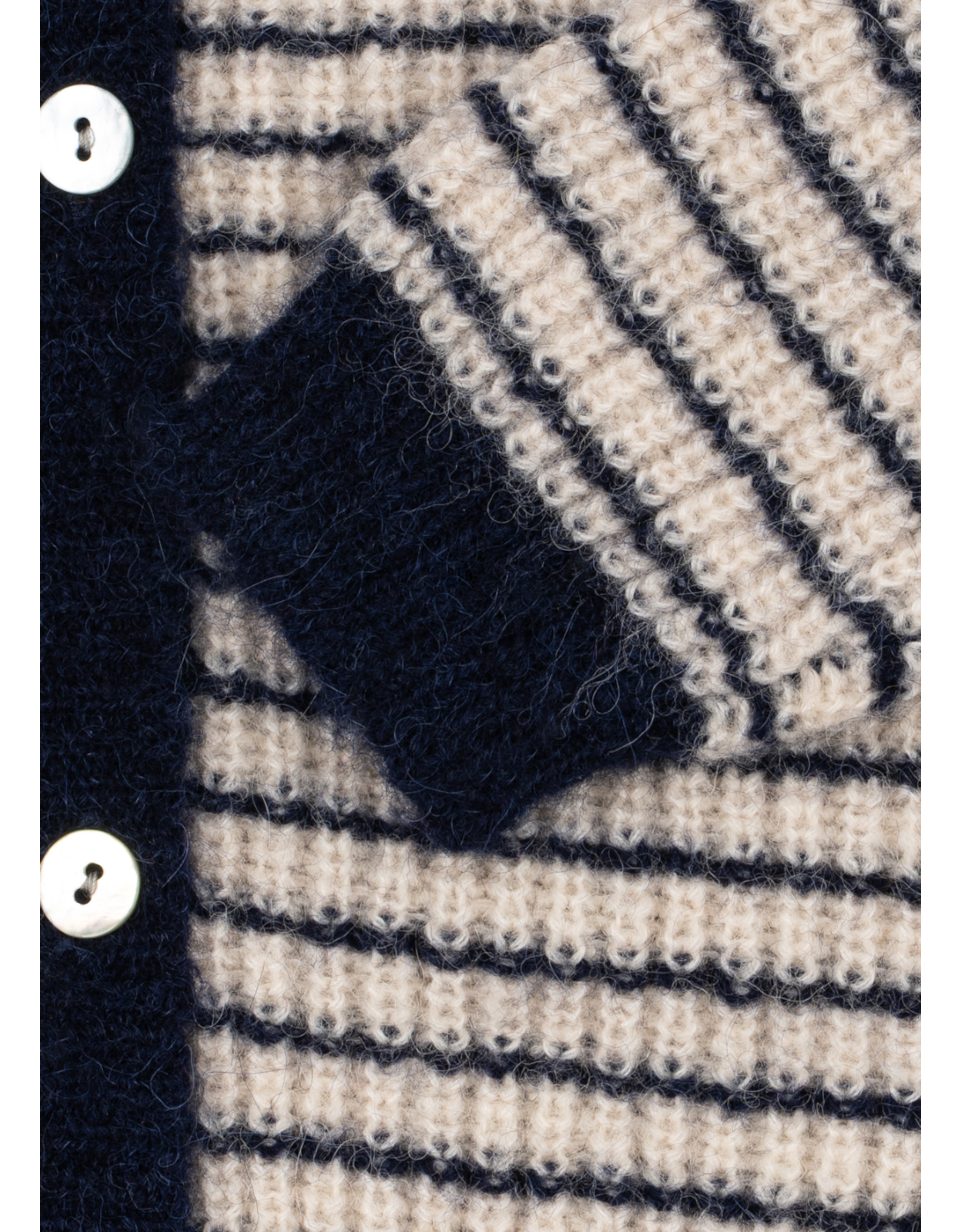 Barli Cardigan Navy Stripe Bild 5