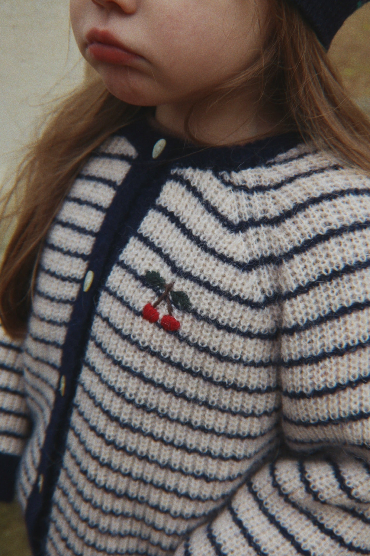 Barli Cardigan Navy Stripe Bild 7