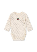 Basic Langarm Babybody Blue Dot Bild 1