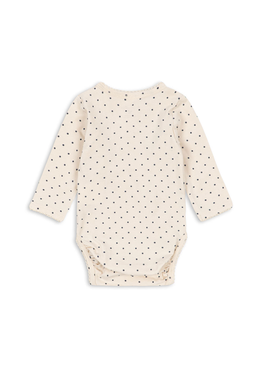 Basic Langarm Babybody Blue Dot Bild 2