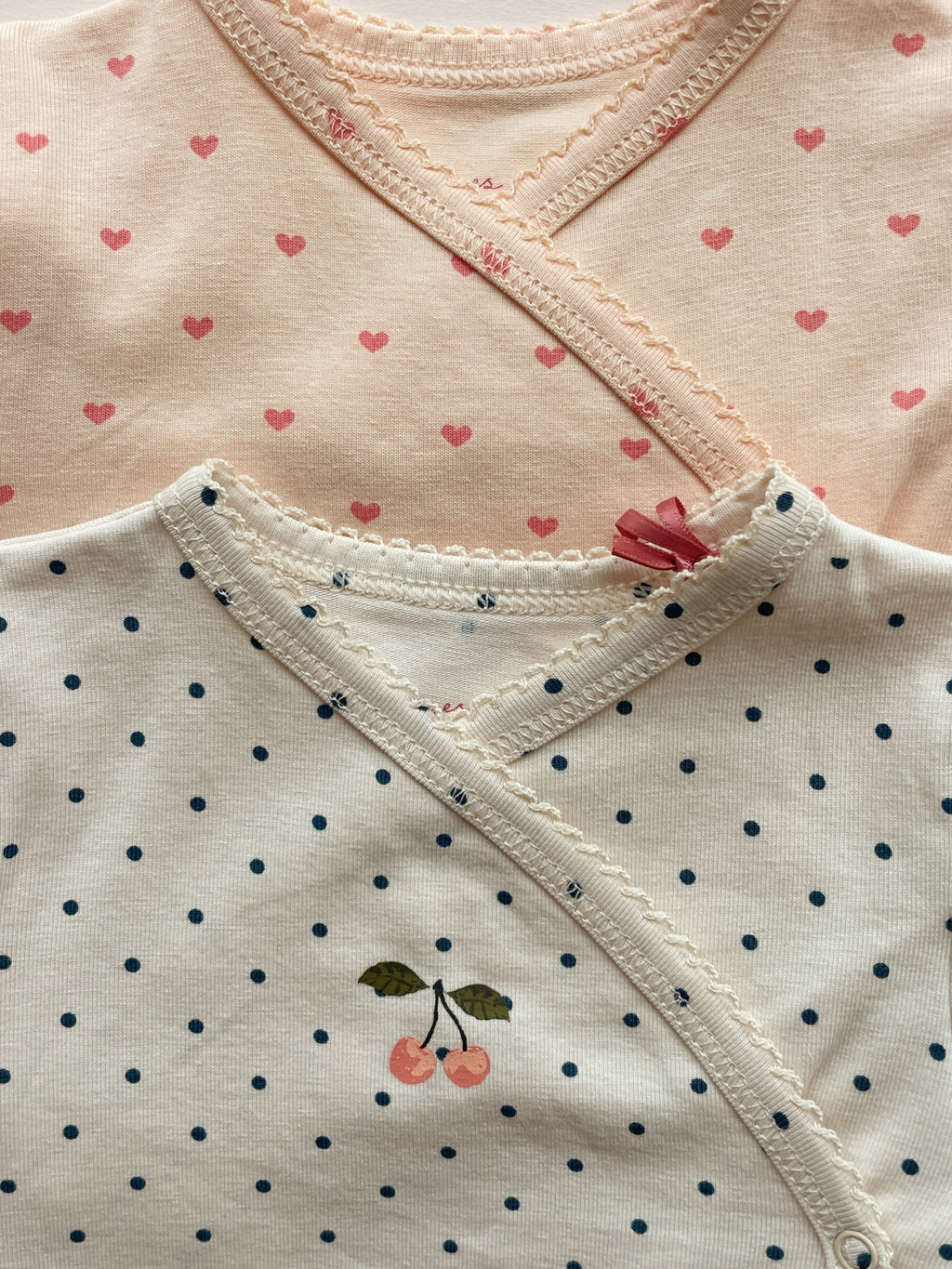Basic Langarm Babybody Blue Dot Bild 5